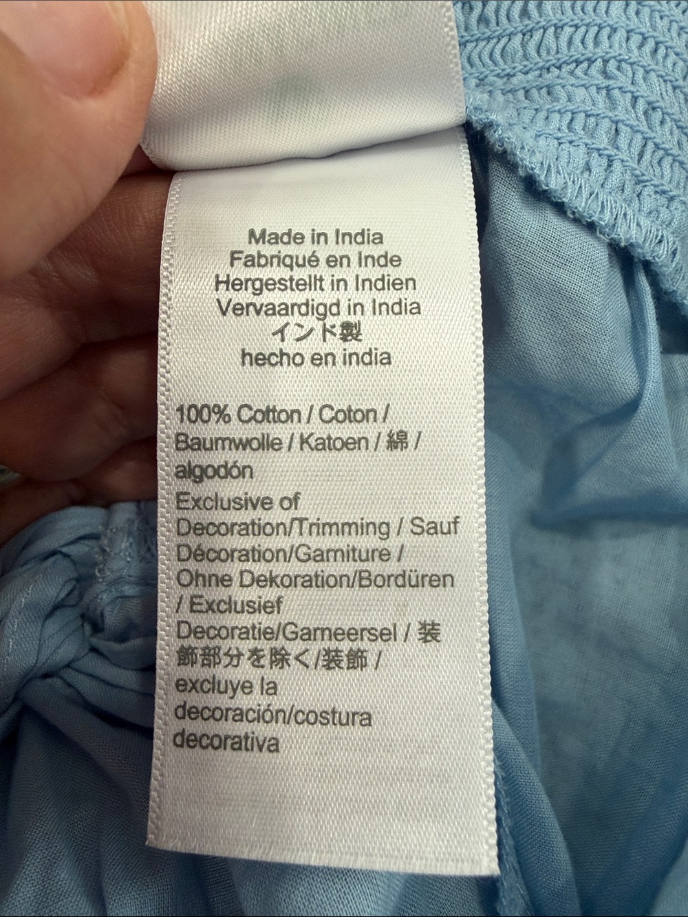 J. Crew Pale Blue Beach Sarong - Picture 14 of 16
